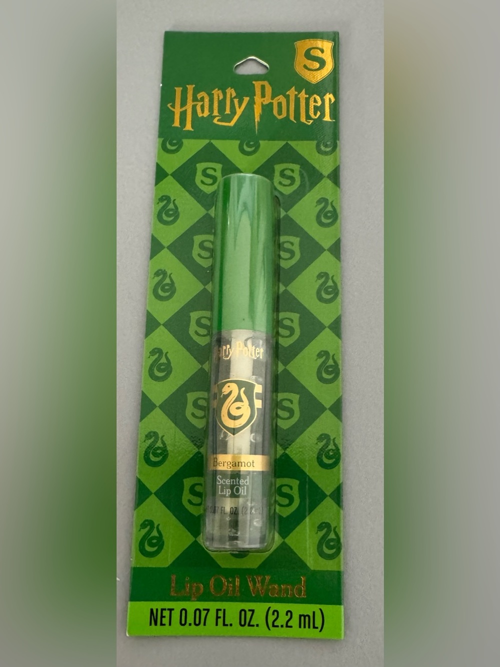 Warner Bros. Harry Potter Slytherin Green Lip Oil Wand - Gold Accents